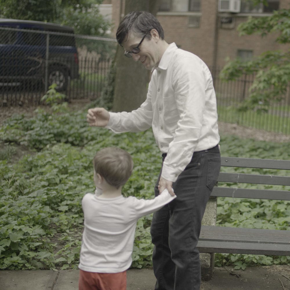 rabbi tzemah with his son